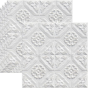 Onbet 70 cm x 70 cm Waterproof Floral & Botanical Embossed Wallpaper