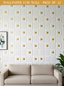 Onbet 70 cm x 70 cm Waterproof Floral & Botanical Embossed Wallpaper