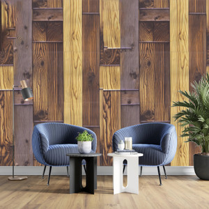 FOKRIM Vinyl Decorative Brown Wallpaper