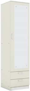 CASPIAN Wooden Almirah for Clothes and Stacking space -Home Furniture Storage Engineered Wood 2 Door Wardrobe