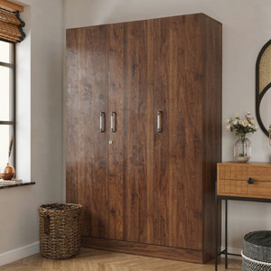 Wakefit Gingham Engineered Wood 3 Door Wardrobe