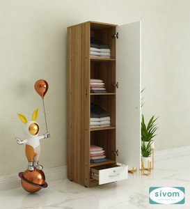 SIVOM SIVOM Ultra Multipurpose Single Door OuterDrawer Wardrobe Engineered Wood 1 Door Wardrobe