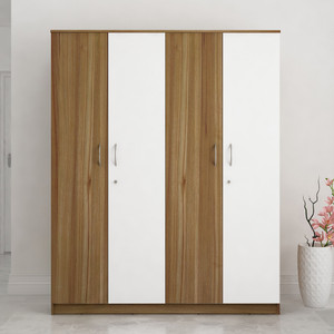 SIVOM Mezza Multipurpose 4 Door Closet Engineered Wood 4 Door Wardrobe