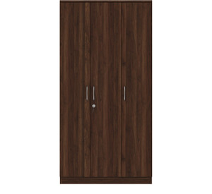 Wooden Street Kayden 3 Door Multi Utility Wardrobe With Hanger Rod For Bed Room/Guest Room Engineered Wood 3 Door Wardrobe