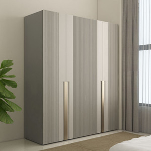 SPACEWOOD Engineered Wood 4 Door Wardrobe