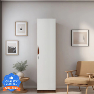 Mintwud from Pepperfry Maya 1 Door Wooden Wardrobe With Shelf Storage For Bedroom/Home Engineered Wood 1 Door Wardrobe