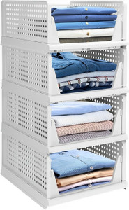 KWINTAS Set of 4 foldable closet Plastic 4 Door Wardrobe