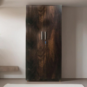 CASPIAN Wooden Almirah for Clothes and Stacking space -Home Furniture Storage Engineered Wood 2 Door Wardrobe