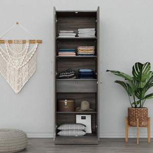 Wakefit Twill Engineered Wood 2 Door Wardrobe