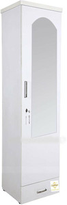 CASPIAN Wooden Almirah for Clothes and Stacking space -Home Furniture Storage Engineered Wood 1 Door Wardrobe