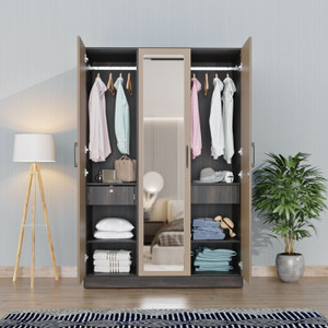 Wakefit Cashmere Plus Engineered Wood 3 Door Wardrobe