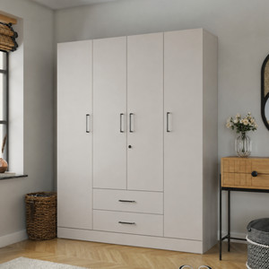 Wakefit Organza Plus Engineered Wood 4 Door Wardrobe