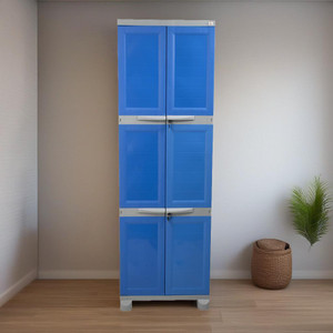 Classic Furniture Classic Furniture Liberty 6ft Cupboard|Wardrobe|Closet- Blue Grey Plastic 2 Door Wardrobe