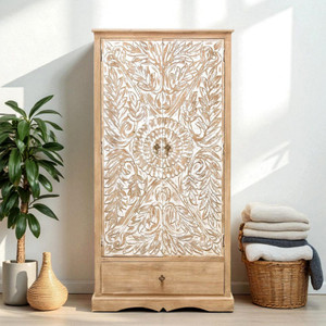 THE ATTIC Solid Wood 2 Door Wardrobe