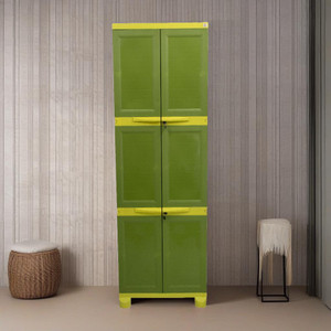 Classic Furniture Liberty 6ft- Green Yellow Plastic 2 Door Wardrobe