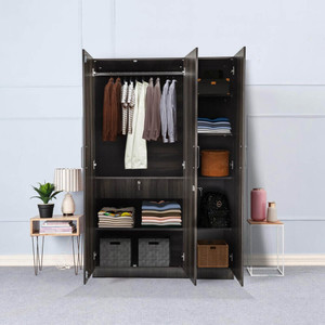 Wakefit Gingham Engineered Wood 3 Door Wardrobe