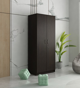 SIVOM SIVOM CAMBRIDGE Multipurpose 2 Door Wardrobe / Spacious 5 Shelves With 2 Drawer Engineered Wood 2 Door Wardrobe