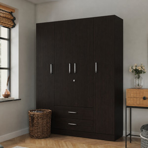 Wakefit Organza Plus Engineered Wood 4 Door Wardrobe