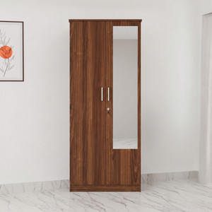 Valuewud From Pepperfry 2 Door Wardrobe with Mirror | Engineered Wood 2 Door Wardrobe