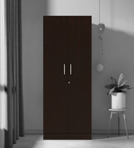 SPACEX Maximus Multipurpose 2 Door Wardrobe / Spacious 5 Shelves Engineered Wood 2 Door Wardrobe