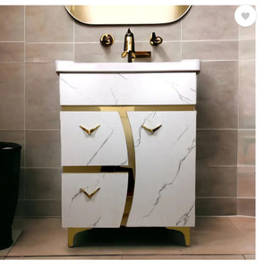 Clicebestix Gold Premium Freestanding Vanity Washbasin Cabinate bestix Table Top Basin