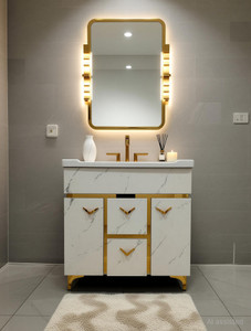 BOBBYEXPORT Multy storage 32" freestanding Wash Basin Vanity Cabinet For Bathroom BE3204 Table Top Basin