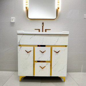 BOBBYEXPORT Multy storage 32" freestanding Wash Basin Vanity Cabinet For Bathroom BE3204 Table Top Basin