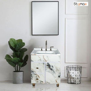 Stymax white stone 2024 NEW (WHITESTONE 3 STORAGE )2024 Table Top Basin