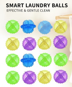 Twel Washing Machine Ball Laundary Dryer, Transparent Silicone Washing Machine Balls Detergent Bar