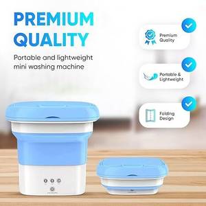 rathore Mini Folding Washing Machine with Spin Dryer - Automatic Deep Cleaning Washer Washing Machine Door Hinge