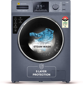 realme TechLife 8 kg Fully Automatic Front Load Washing Machine with In-built Heater Blue