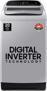 SAMSUNG 7 kg 5 Star Inverter with Diamond Drum Fully Automatic Top Load Silver