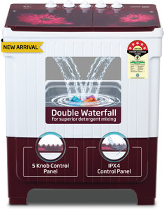 Voltas Beko by A Tata Product 9.5 kg 5 Star Semi Automatic Top Load Washing Machine Multicolor