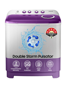 Samsung 7 kg 5 star, Air Turbo Drying Semi Automatic Top Load Washing Machine Grey, Purple