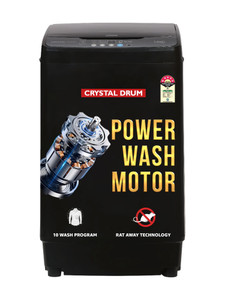 ONIDA 7.5 kg 5 Star Dual Action Pulsator Quadra Scrub Fully Automatic Top Load Washing Machine Black