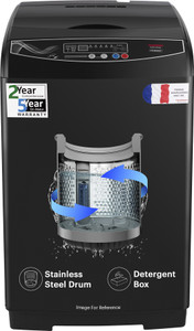 Thomson 9 kg PureWash with Stainless Steel Drum, Magic Filter and Multiple Wash Programs Fully Automatic Top Load Washing Machine Grey