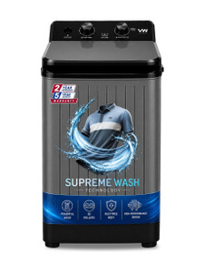 VW 8.5 kg Semi-Automatic Top Load Washer only Grey
