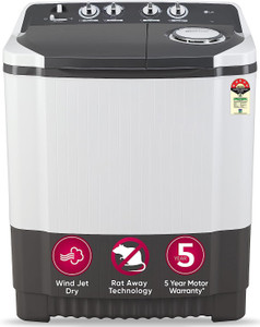 LG 7 kg Semi Automatic Top Load Grey Washing Machine - Image 6