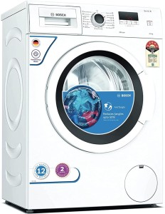 BOSCH 6 kg Drive Motor, Anti Tangle, Anti Vibration Fully Automatic Front Load Washing Machine with In-built Heater White