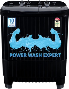 ONIDA 9.5 kg 5 Star With Power Dry Technology Semi Automatic Top Load Washing Machine Black
