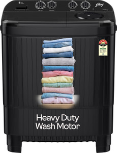 Godrej 10 kg 5 Star Aquajet Pulsator, Drying at 1400 RPM Speed, Spin Shower, Semi Automatic Top Load Washing Machine Black