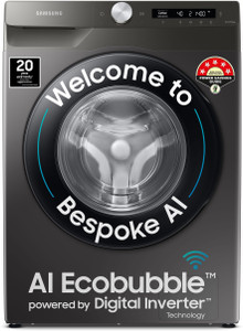 Samsung 8 kg with Steam ,Wi-Fi Enabled Fully Automatic Front Load Washing Machine with In-built Heater Black