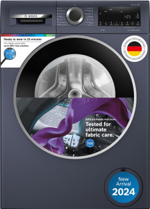 BOSCH 10 kg Fully Automatic Front Load Washing Machine Black, Grey