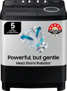 Samsung 8.5 kg Semi Automatic Top Load Washing Machine Black, Grey