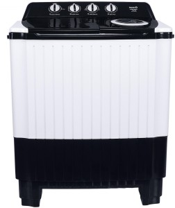 InnoQ 9 kg Premium Turbo Jet | Turbo Wash Technology | Magic Filter | Buzzer | Wheels | Semi Automatic Top Load Washing Machine Black, White
