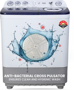 Haier 8 Kg Oxyi Dry Technology, 1300 RPM, Spray Function, Wash Programs, Magic Filter, Rat Mesh Semi Automatic Top Load Washing Machine Multicolor