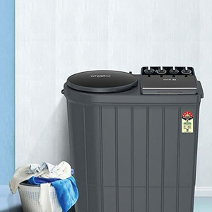 Whirlpool 9.5 kg Semi Automatic Top Load Washing Machine Black