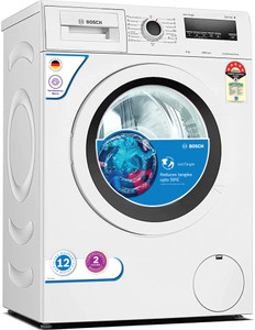 BOSCH 6 kg Fully Automatic Front Load Washing Machine with In-built Heater White