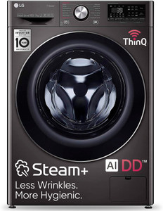 LG 10.5/7 kg Washer with Dryer with Inverter ,AI Direct Drive Technology Ready to Wear Clothes with In-built Heater Black