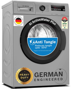 BOSCH 6 kg Drive Motor, Anti Tangle, Anti Vibration Fully Automatic Front Load Washing Machine Silver